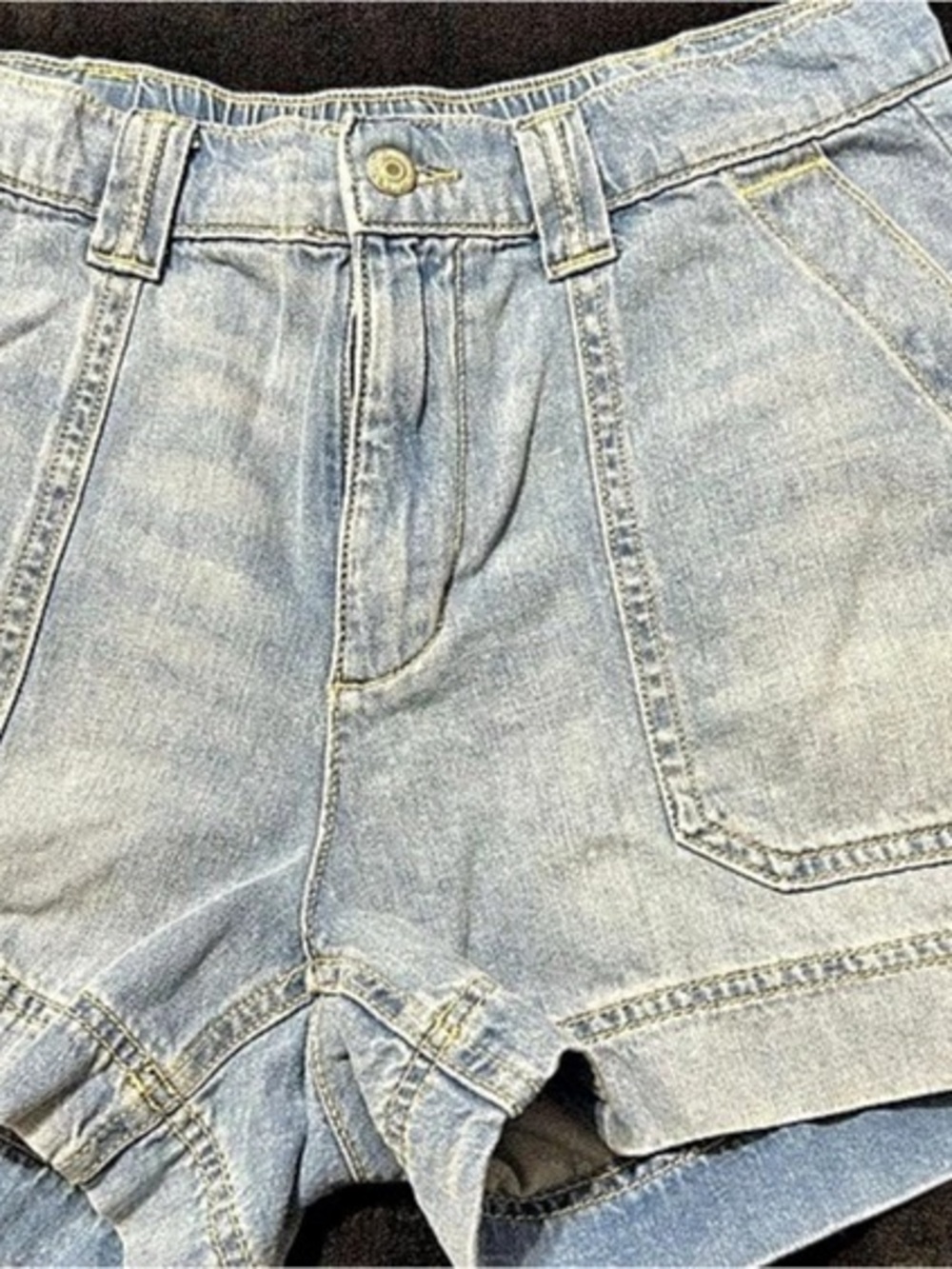 Old Navy High-Waisted OGC Chino Shorts Denim Medium